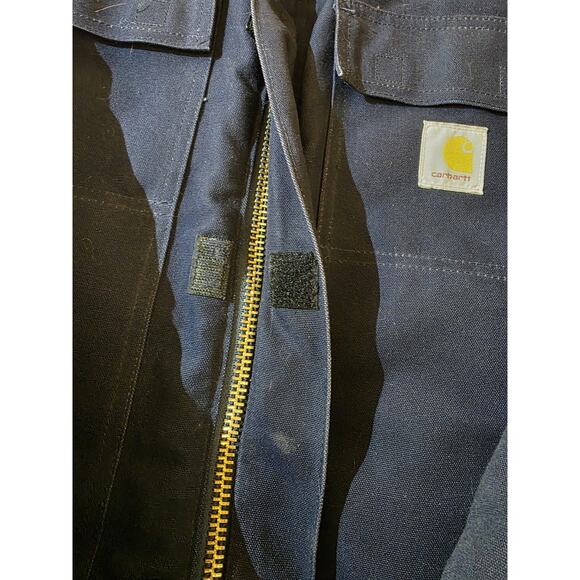 Carhartt Navy Blue 2005 Duck Jacket With Corduroy Collar Men’s Size 44/Large - Picture 7 of 11